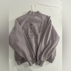 PINK Lavender Quarter-Zip Pullover